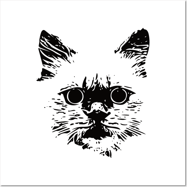 Ragdoll Face Design - A Ragdoll Cat Gift Wall Art by DoggyStyles